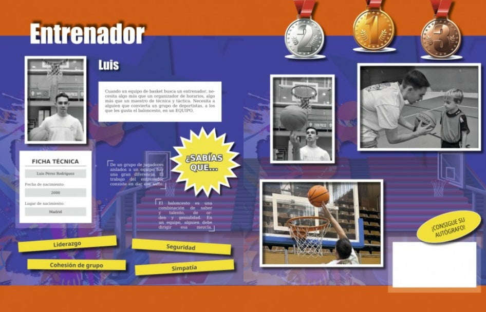 Álbum con cromos de todos los alumnos (tipo baloncesto)