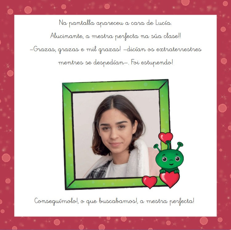 Cuento personalizado para profes en Gallego: "A Mestra Perfecta"