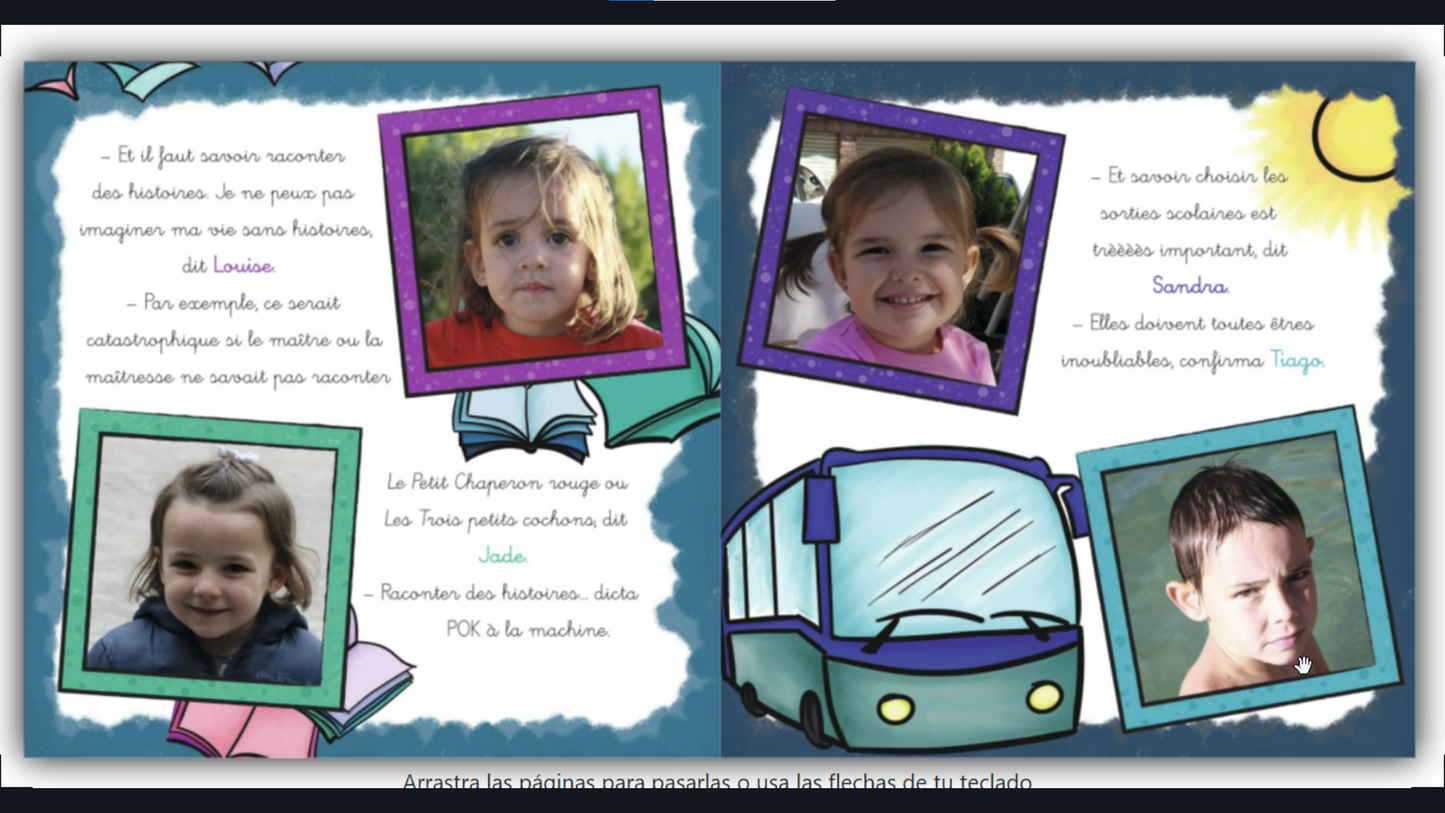 Cuento personalizado para la maestra en francés: "La maîtresse parfait"