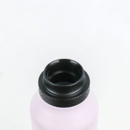 Botella Rosa empolvado Termo "RUNBOTT MII" 600ML. "Enseño con el corazón"