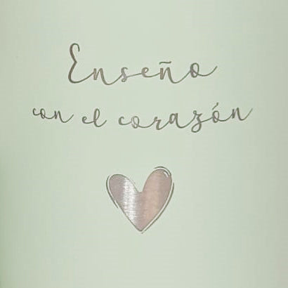 Recipiente Runbott Brunch 40, Color Melon, "Enseño con el corazón"