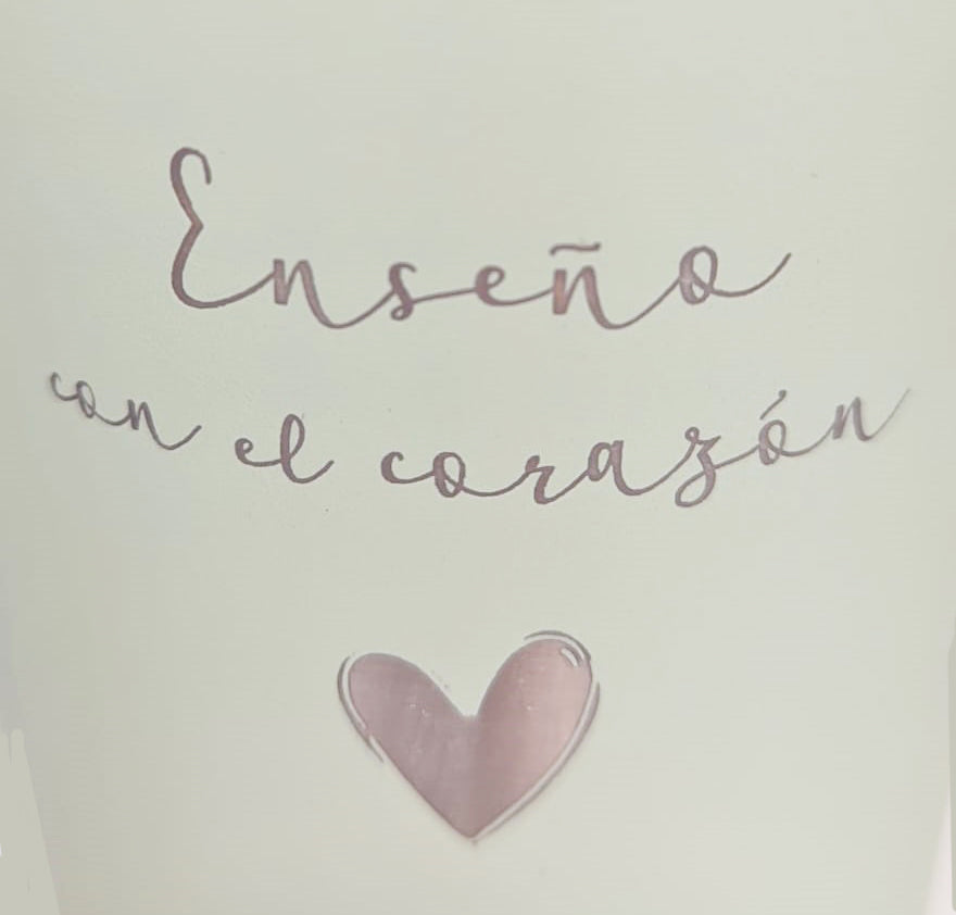 Botella "RUNBOTT MII" 600Ml Termo, Color Melón "Enseño con el corazón"