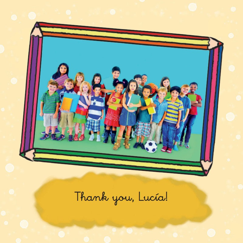 Cuento personalizado en Inglés: "The teacher who was at a loss for words"