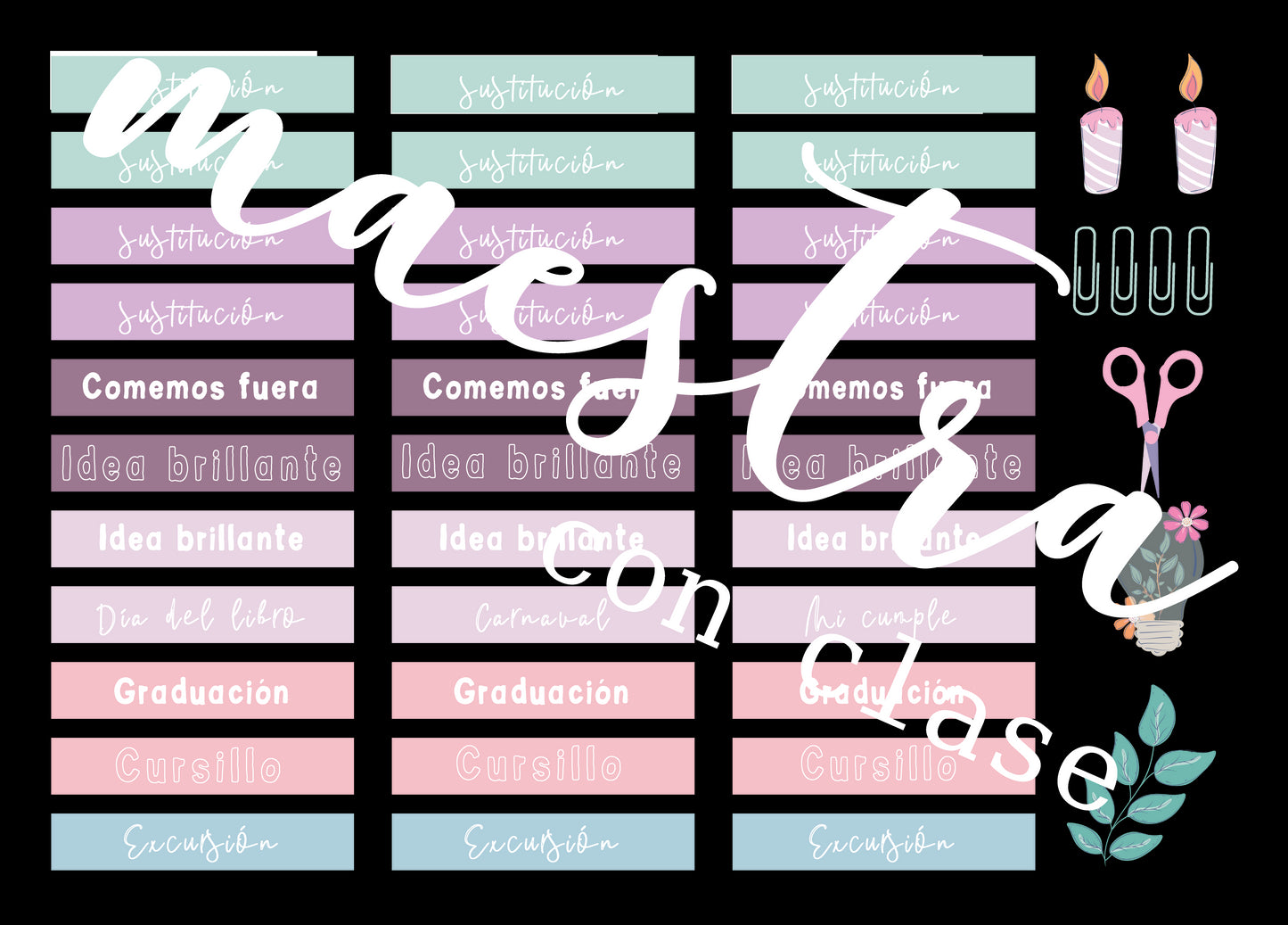 Pegatinas: Castellano 22-23