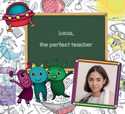 Cuento personalizado en inglés: "The perfect teacher"