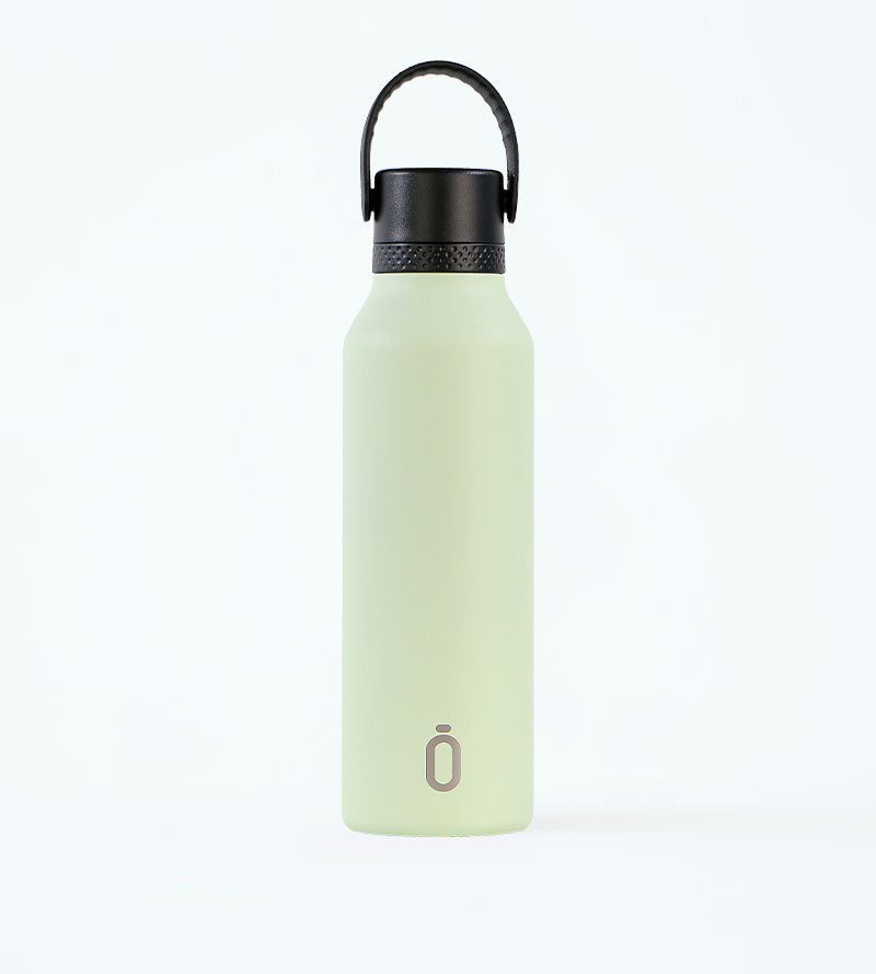 Botella "RUNBOTT MII" 600Ml Termo, Color Melón "Enseño con el corazón"