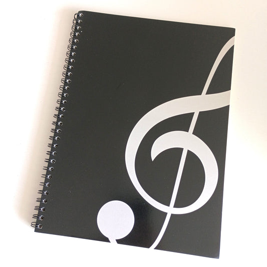 Cuaderno de música (clave de sol)