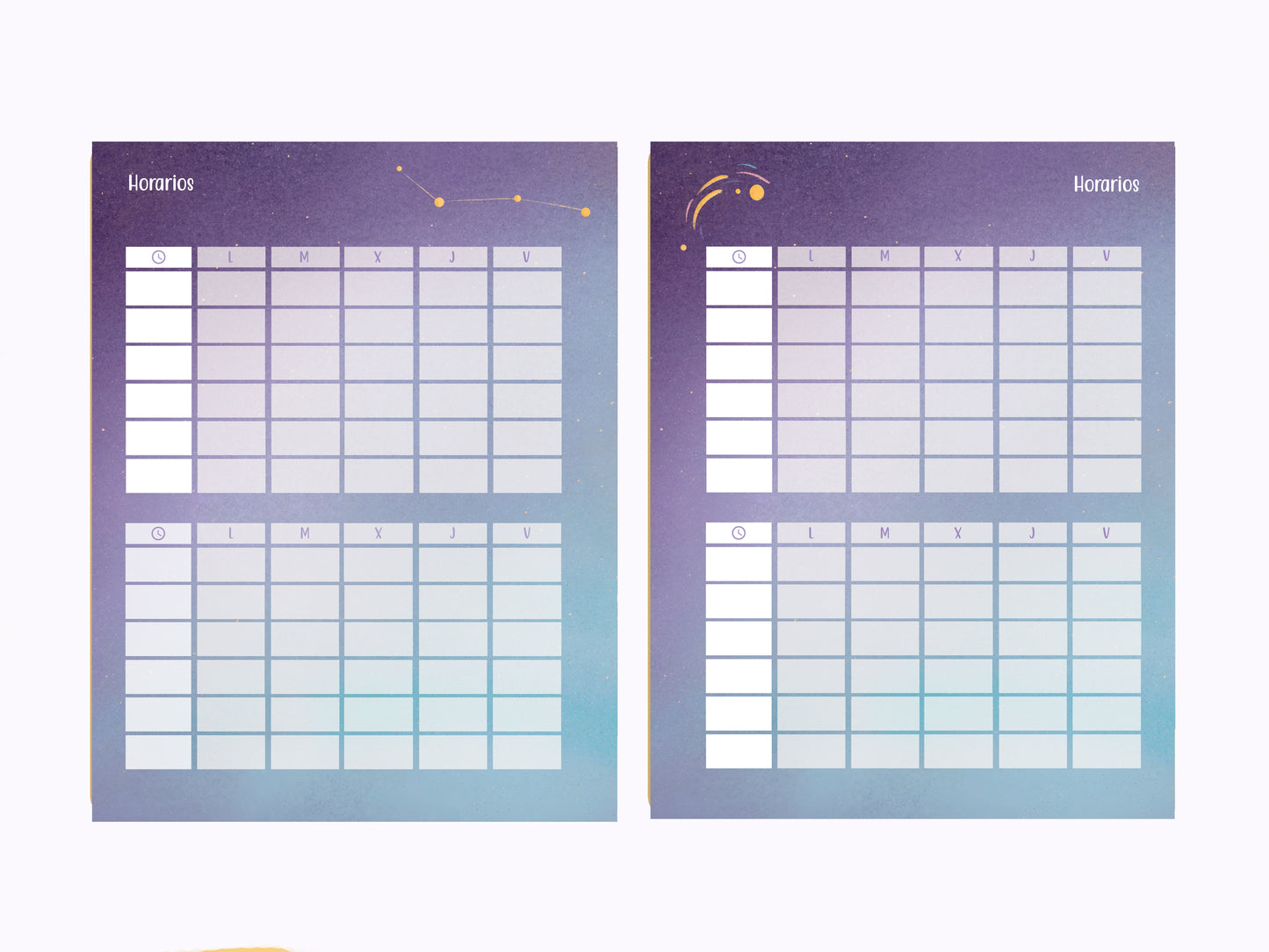 Agenda-Planner PT. "Mi universo docente", para Pedagogas terapéuticas