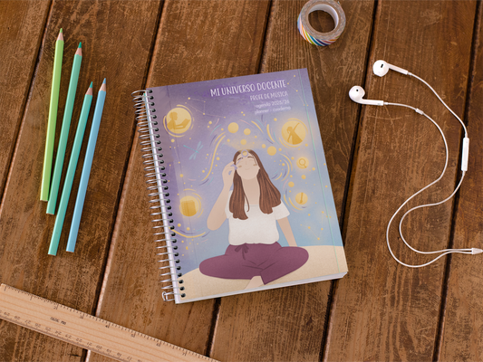 Agenda-Planner 25-26 de profesores de música. ¡El mejor regalo para una profe de música!