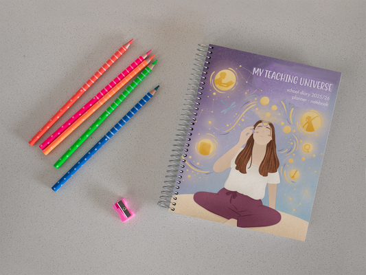 Agenda-Planner 25-26 para maestras en inglés. "My teaching Universe"