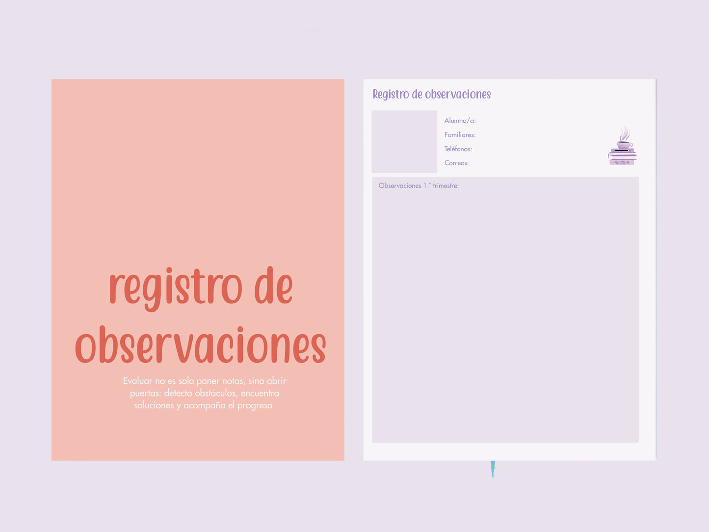 Agenda-Planner PT. "Mi universo docente", para Pedagogas terapéuticas