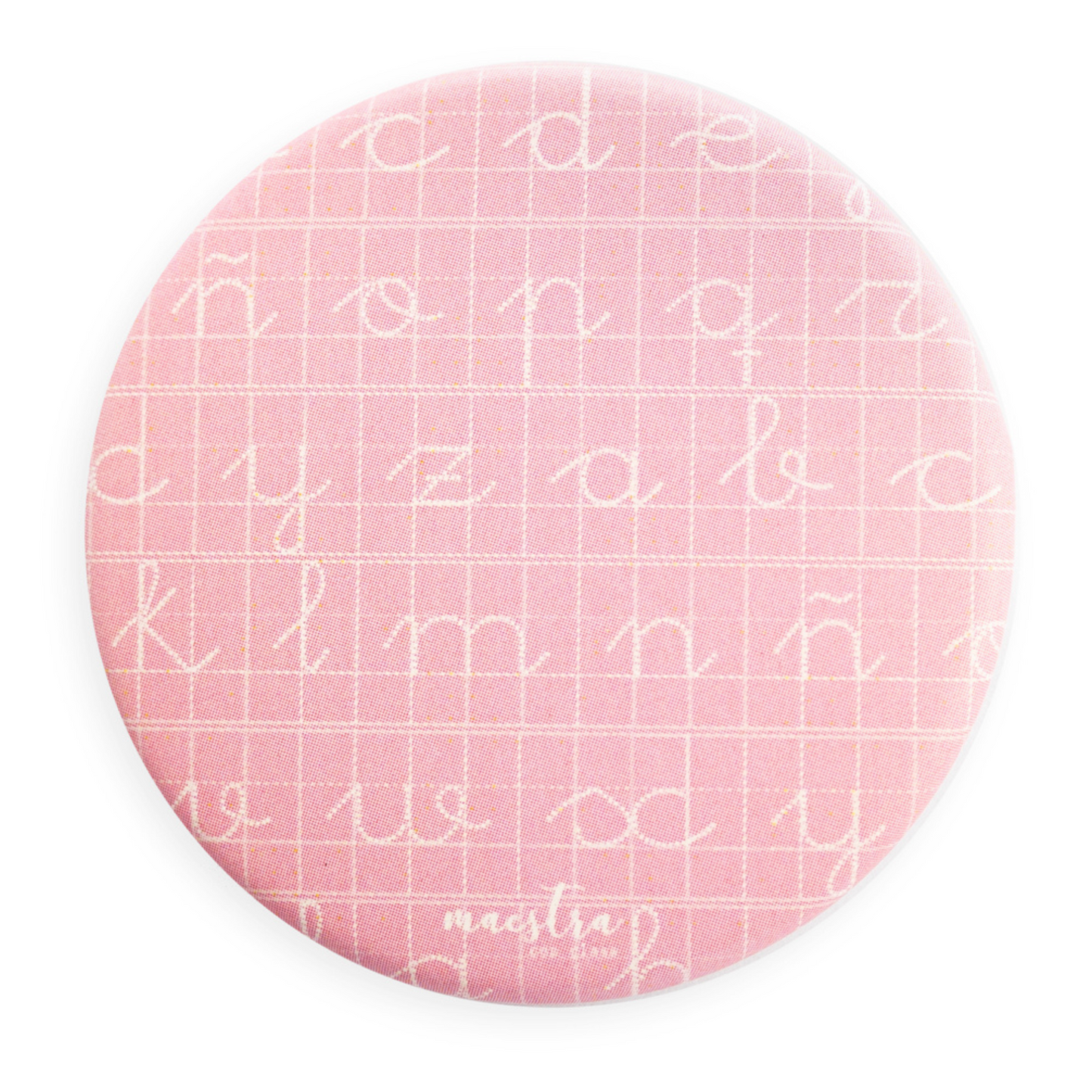 Chapa - Caligrafía rosa